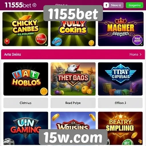 Comparativo de jogos disponíveis na 1155bet